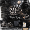 Trishul Ring for Men & Women | Mahadev Shiva Ring | 316L Stainless Steel | Mythora.in